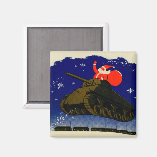 Gepantserde Kerstman Magneet (Voorkant / Achterkant)