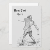 gepantserde Knight Medieval Warrior Custom Kaart (Voorkant / Achterkant)