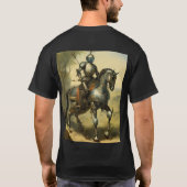 Gepantserde Majesteit: De Ridder Noble Ride T-shirt (Achterkant)