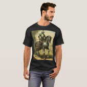 Gepantserde Majesteit: De Ridder Noble Ride T-shirt (Voorkant volledig)