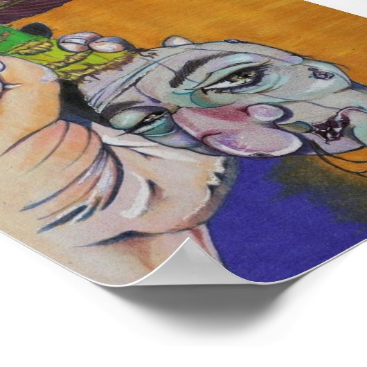 Gepantserde paddenstoel poster (Hoek)