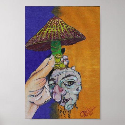 Gepantserde paddenstoel poster (Voorkant)