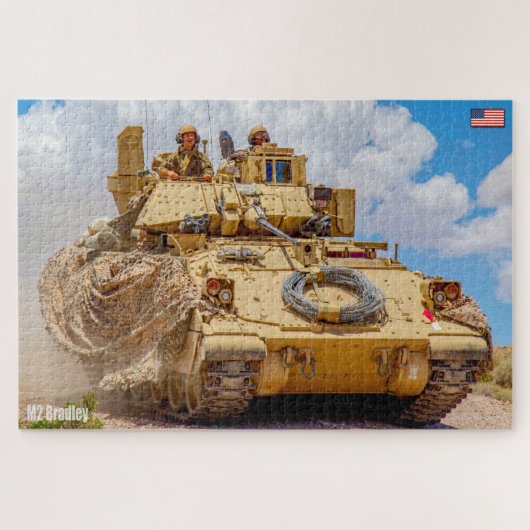 GEPANTSERDE PERSONEELSDRAGER M2 Bradley (20x30 inc Legpuzzel (Horizontaal)