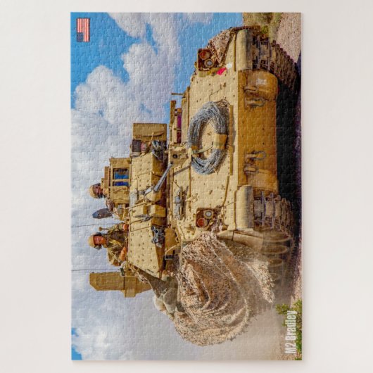 GEPANTSERDE PERSONEELSDRAGER M2 Bradley (20x30 inc Legpuzzel (Verticaal)