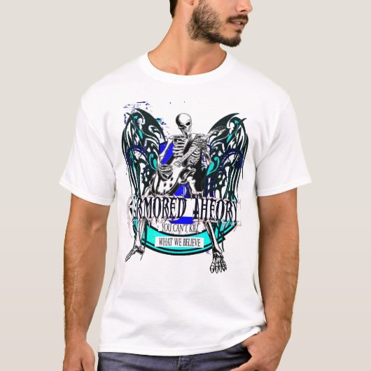 Gepantserde theoretische epic (dus metaal) Wit t T-shirt (Voorkant)