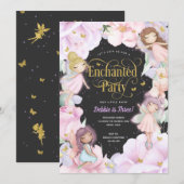 Gepantserde tuin, bloemenverjaardag kaart (Voorkant / Achterkant)