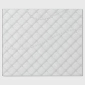 Gepantsofferd wit, grijs, zilver, luxe glas cadeaupapier (Vlak)