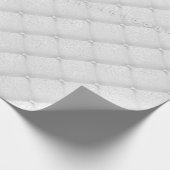 Gepantsofferd wit, grijs, zilver, luxe glas cadeaupapier (Hoek)