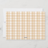 Gepapelde JOY Minimale Script Gold Holiday Kaart (Achterkant)