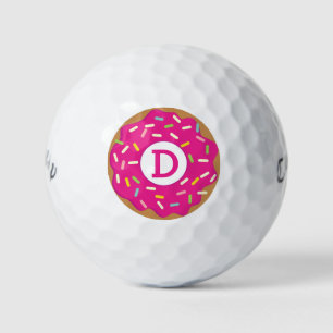 Geparafeerde Callaway golfbal set met roze donut Golfballen