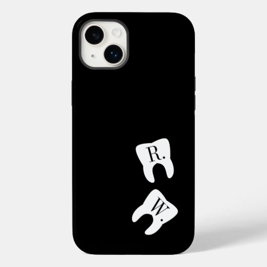 Geparafeerde Tanden Tandheelkunde Symbool Aangepas Case-Mate iPhone Case (Achterkant)