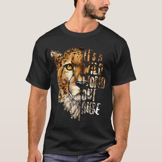 Gepard Wilde Wereld daarbuiten in Wildlife Saving  T-shirt (Voorkant)