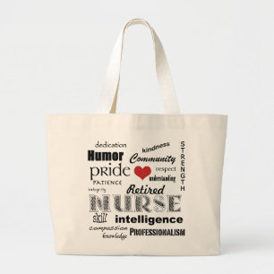 Geparede neurose-kenmerken+rood hart grote tote bag