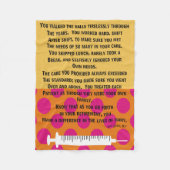 Gepareerd verpleeggedicht leece Blanket Fleece Deken (Voorkant)