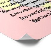 Gepareerde verpleegkunst Afdrukken "gewaardeerd" Poster (Hoek)