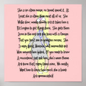 Gepareerde verpleegkunst Afdrukken "gewaardeerd" Poster (Voorkant)