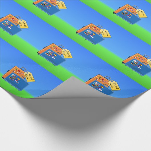 Gepareerde verpleegsters, verpakt en klaar om te g cadeaupapier (Hoek)