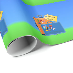 Gepareerde verpleegsters, verpakt en klaar om te g cadeaupapier