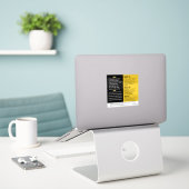 Geparfumeerde consumentenproducten - primaire vero sticker (Laptop op bureau)