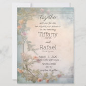 Geparfumeerde Tuin Flat bruiloft uitnodiging (Voorkant)