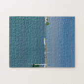 geparkeerd in Mackinac Harbour Jigzaag Puzzle Legpuzzel (Horizontaal)