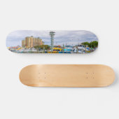 Geparkeerde boten Destin Florida haven Skateboard (Horizontaal)