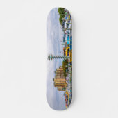Geparkeerde boten Destin Florida haven Skateboard (Voorkant)