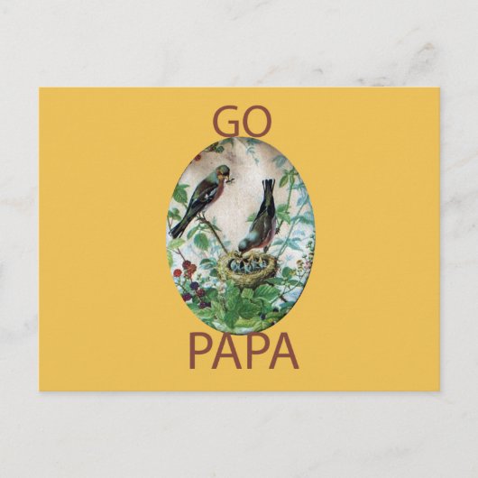 Geparkeerde ouders, kostbare kuikens: het verhaal briefkaart (Voorkant)