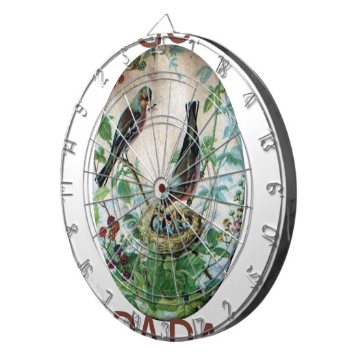 Geparkeerde ouders, kostbare kuikens: het verhaal  dartbord (Voorkant Rechts)