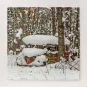 Geparkeerde schoolbus - 676 stuks legpuzzel (Verticaal)