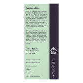 Gepaseerde Home Care-rackkaart Reclamekaart (Achterkant)