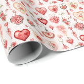 Gepassioneerd Palet: Valentijn Versieringen Cadeaupapier (Rol Hoek)