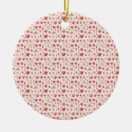 Gepassioneerd Palet: Valentijn Versieringen Keramisch Ornament