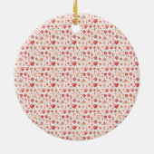 Gepassioneerd Palet: Valentijn Versieringen Keramisch Ornament (Achterkant)