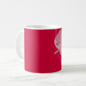 gepassioneerd roze anthurium koffiemok (Voorkant links)