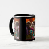 gepassioneerd stel vintage retro mok (Voorkant links)