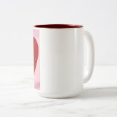 Gepassioneerd Valentijn's Day Meisje in een Korset Tweekleurige Koffiemok (Voorkant rechts)