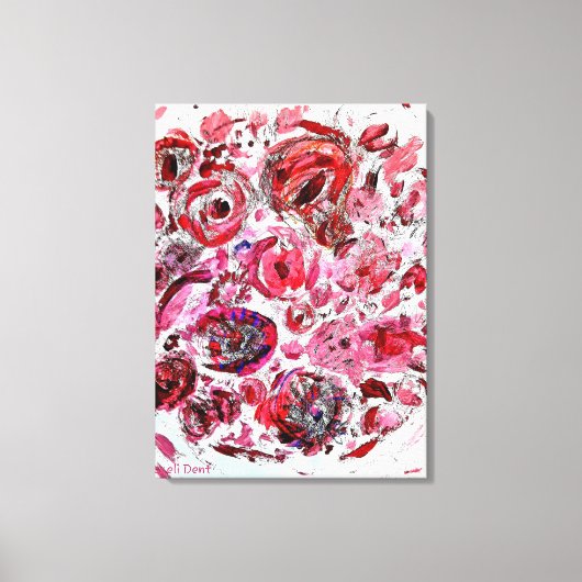 Gepassioneerd vol emotie canvas afdruk (Voorkant)