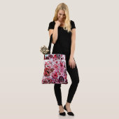 Gepassioneerde All-Over-Print Canvas tas, groot Tote Bag (Op model)
