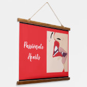 Gepassioneerde harten hangend wandkleed (Gebogen)