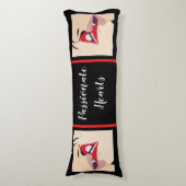 Gepassioneerde harten lichaamskussen (Voorkant Verticaal)