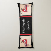 Gepassioneerde harten lichaamskussen (Achterkant (Verticaal))