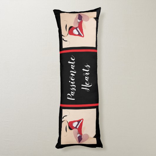 Gepassioneerde harten lichaamskussen (Achterkant (Verticaal))