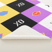 Gepassioneerde lippen & XO patroon Sherpa Deken (3/4)