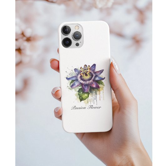 Gepassioneerde Paarse Passiebloem Case-Mate iPhone Case