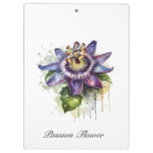 Gepassioneerde Paarse Passiebloem Klembord (Achterkant)