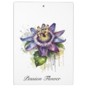 Gepassioneerde Paarse Passiebloem Klembord (Achterkant)