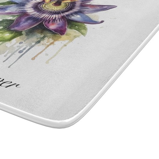 Gepassioneerde Paarse Passiebloem Snijplank (Hoek)