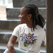 Gepassioneerde Paarse Passiebloem T-shirt