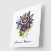 Gepassioneerde Paarse Passiebloem Vierkante Klok (Hoek)